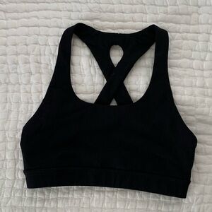 Lululemon black cross cross sports bra